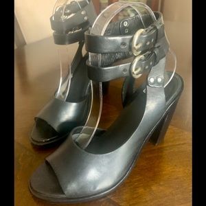 EUC Women’s RAG & BONE Heels in Black Leather, Size 6